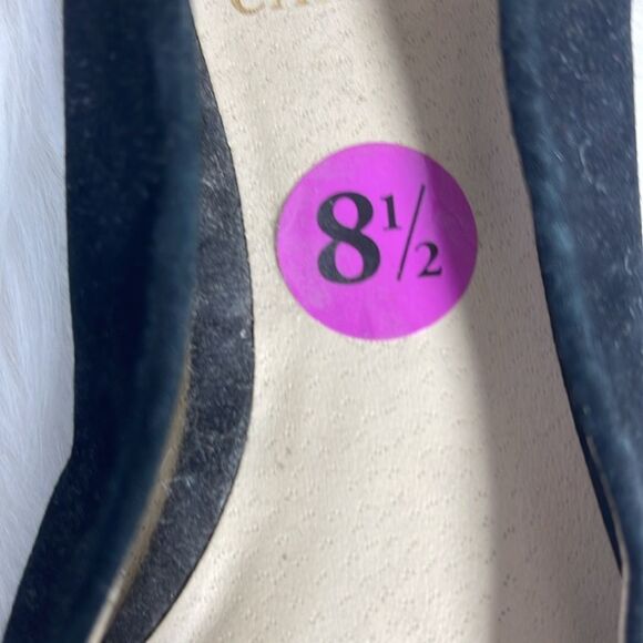 Vince Camuto Allera Black Suede Pointy Toe Flats Sz 8.5 - Picture 5 of 6